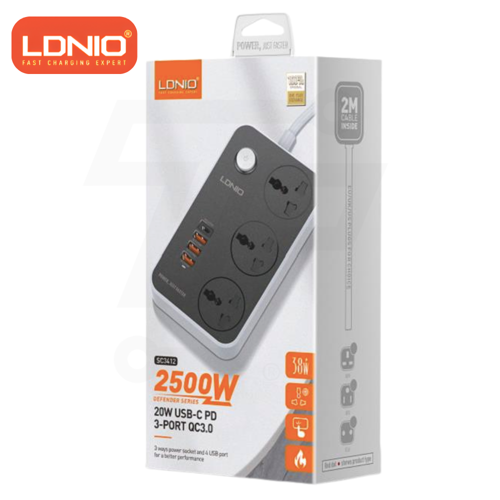 LDNIO Power Strip SC3412